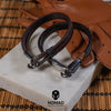 Lincoln Leather Bracelet in Brown (Size M) - Nomad Watch Works Malaysia