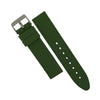 Basic Rubber Strap in Olive with Silver Buckle (18mm) - Nomad Watch Works Malaysia