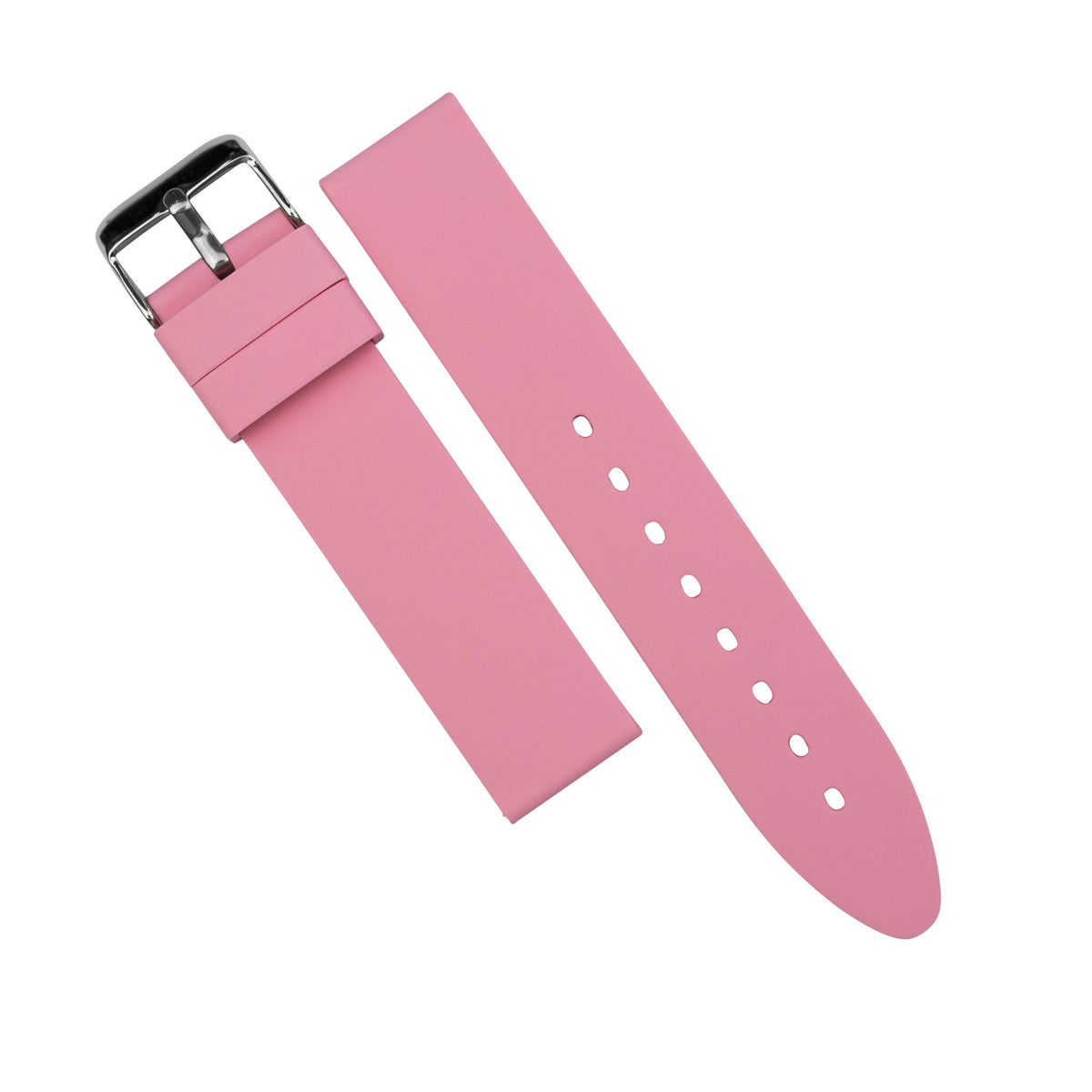 Basic Rubber Strap in Pink (18mm) - Nomad Watch Works MY