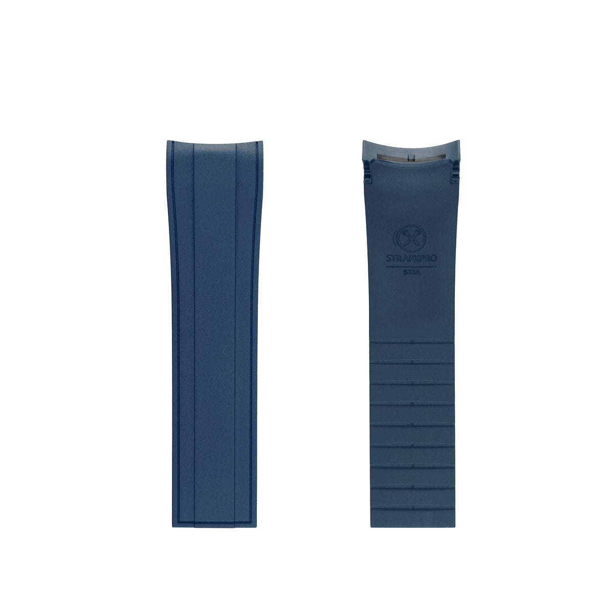 StrapXPro Curved End Rubber Strap for Seiko SKX/5KX in Navy (22mm) - Nomad Watch Works MY
