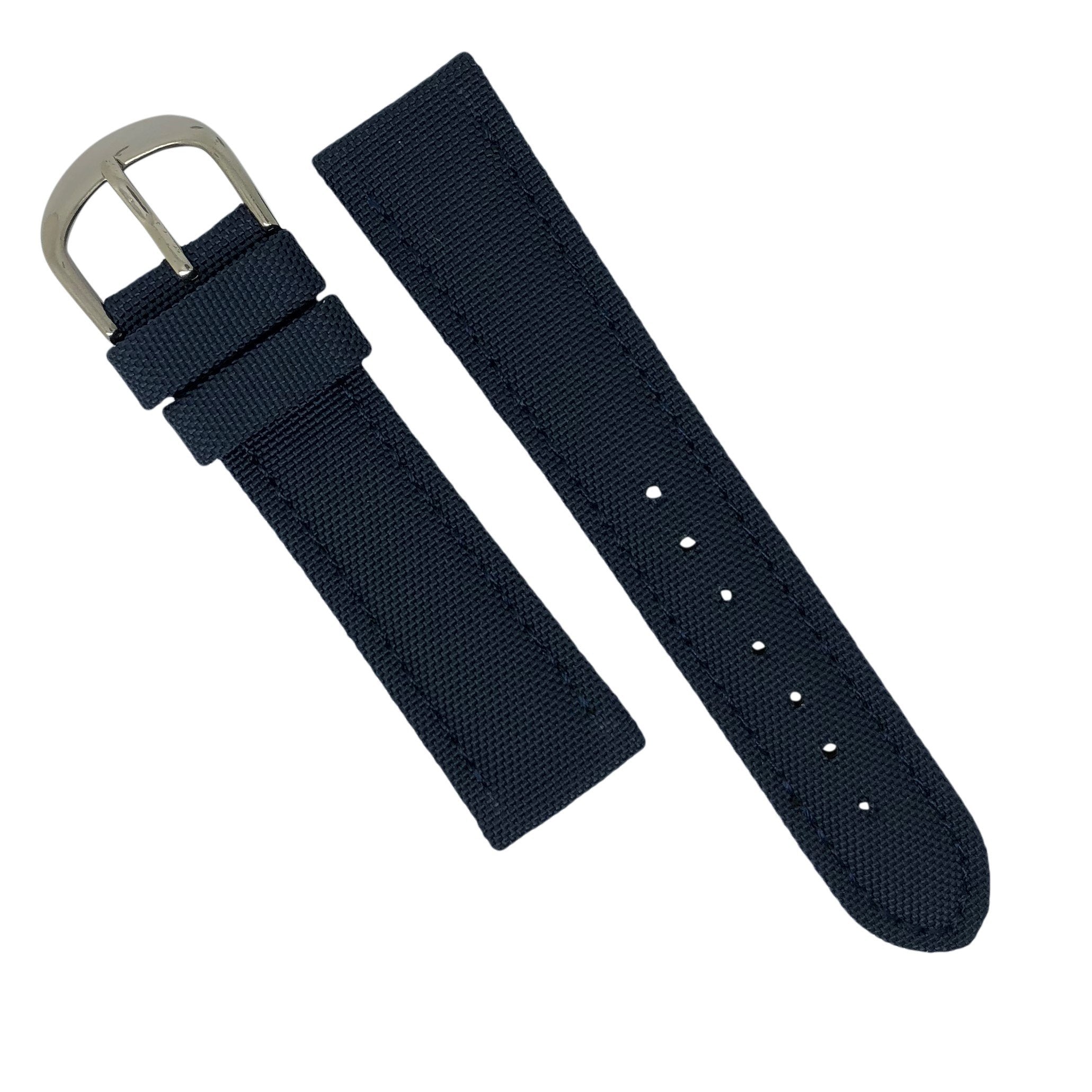 Canvas Watch Strap in Navy (18mm) - Nomad Watch Works Malaysia