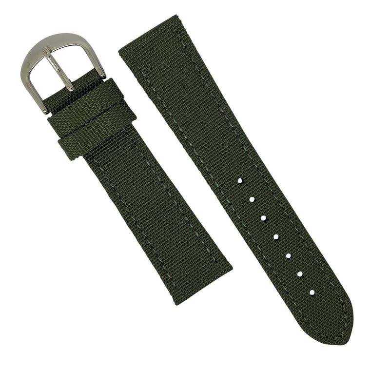 Canvas Watch Strap in Olive (18mm) - Nomad Watch Works Malaysia