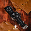 Marine Nationale Strap in Black Grey with Silver Buckle (20mm) - Nomad Watch Works Malaysia