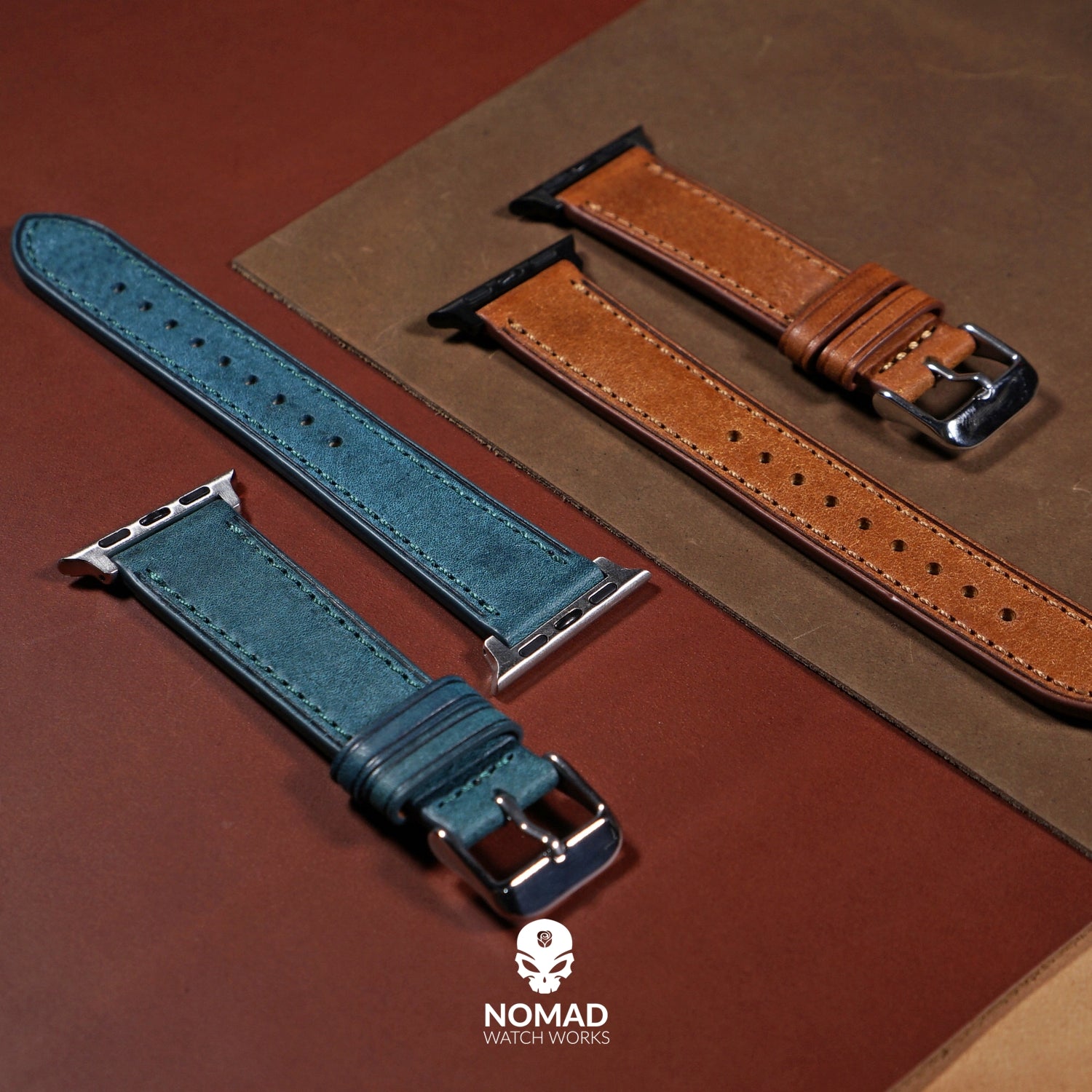 Emery Signature Pueblo Leather Strap in Cognac (38 & 40mm) - Nomad Watch Works Malaysia