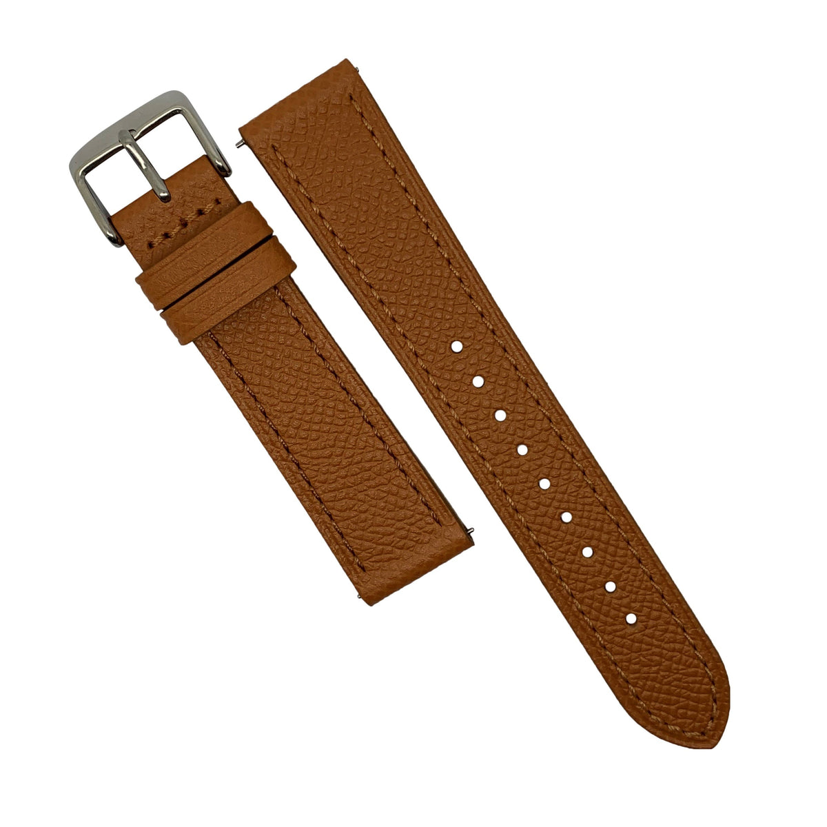 Emery Dress Epsom Leather Strap in Tan (20mm) - Nomad Watch Works Malaysia