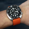 FKM Rubber Strap in Orange (20mm) - Nomad Watch Works Malaysia