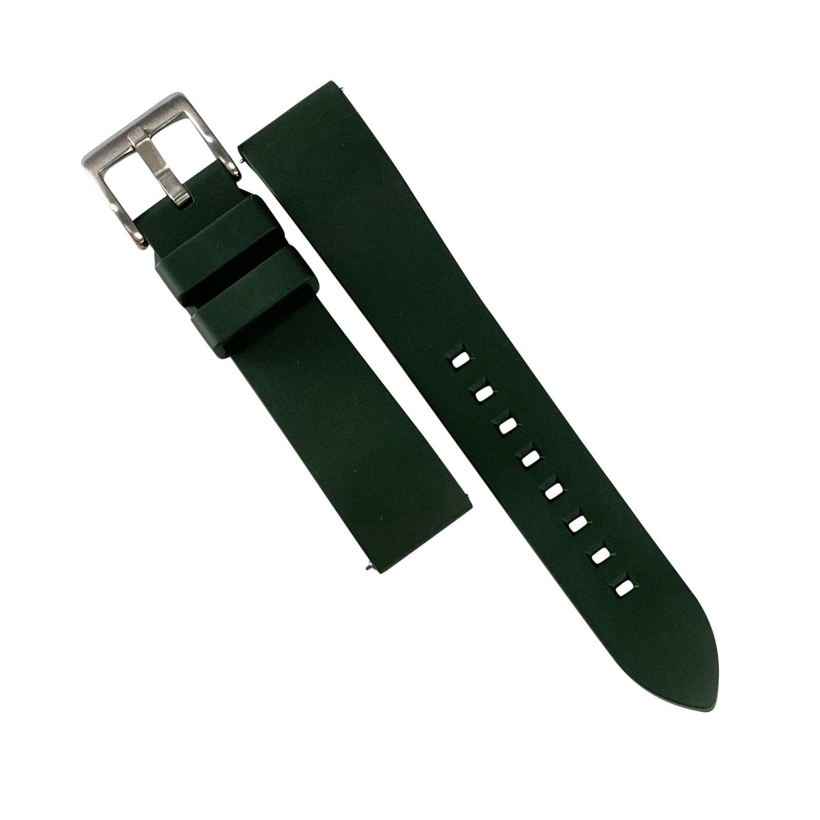 FKM Rubber Strap in Green (20mm) - Nomad Watch Works Malaysia