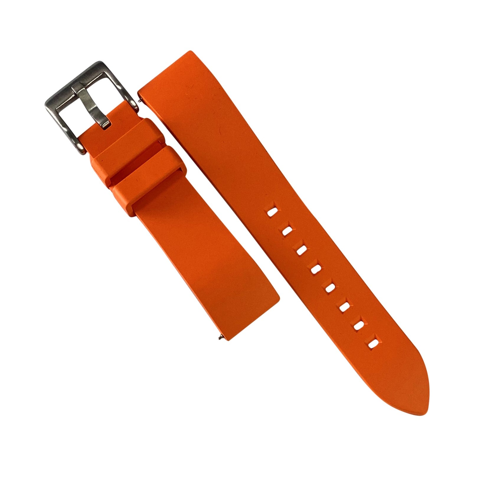 Orange rubber watch online strap