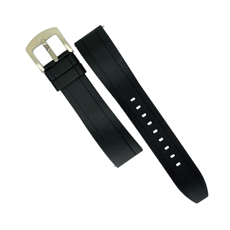Flex Rubber Strap in Black (20mm) - Nomad Watch Works Malaysia