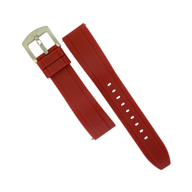 Flex Rubber Strap in Red (20mm) - Nomad Watch Works Malaysia