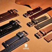 N2W Vintage Horween Leather Strap in Chromexcel® Brown (18mm) - Nomad Watch Works Malaysia