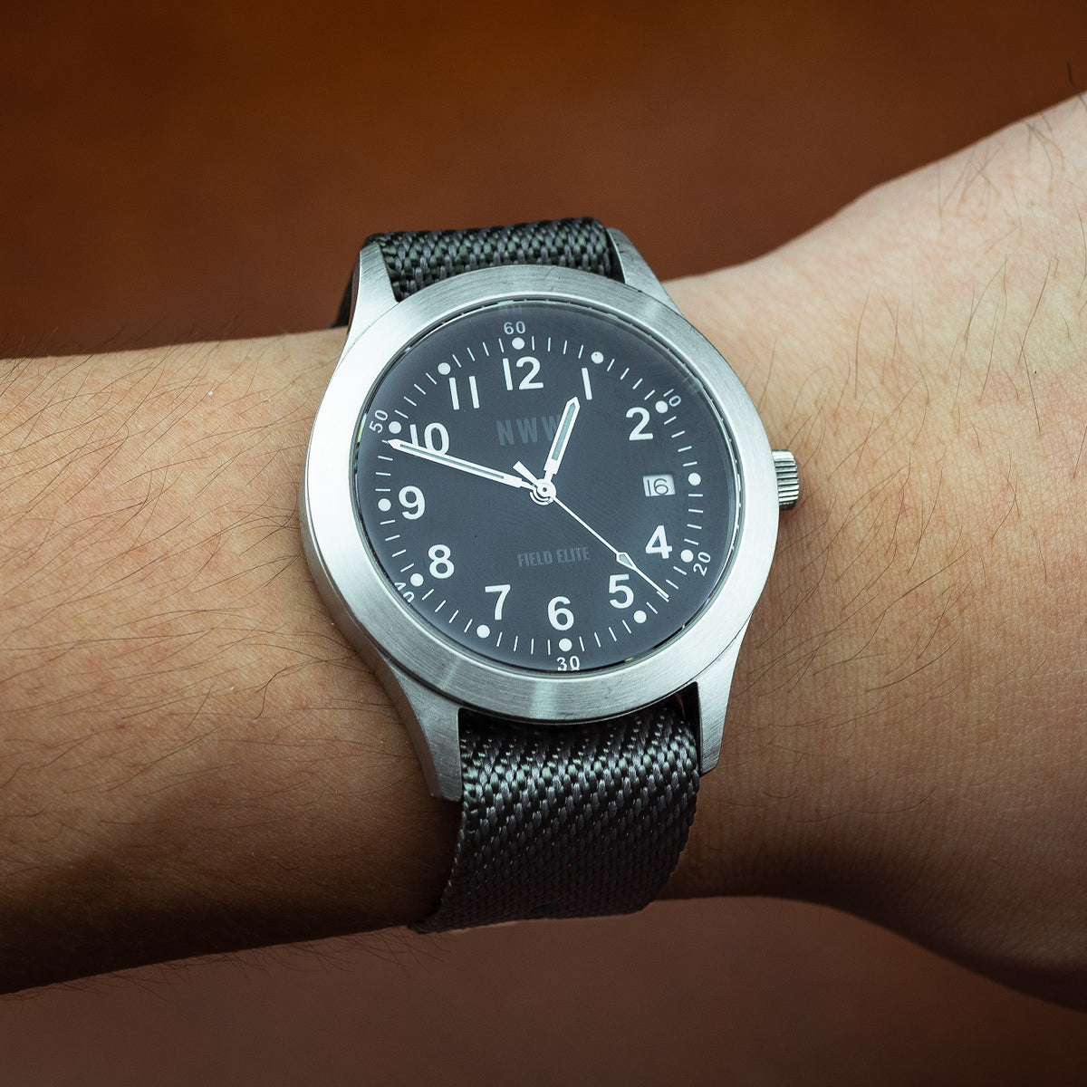 Lux Single Pass Strap in Grey with Silver Buckle (20mm) - Nomad Watch Works Malaysia