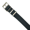 Lux Single Pass Strap in Grey with Silver Buckle (20mm) - Nomad Watch Works Malaysia
