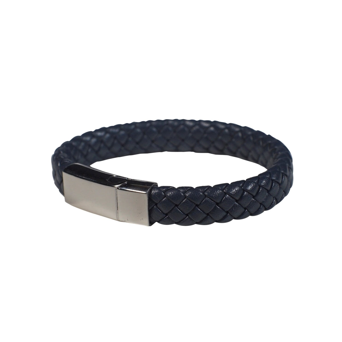 Chester Leather Bracelet in Navy (Size L) - Nomad Watch Works Malaysia