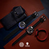 Performax N1 Hybrid Strap in Black with Red Stitching (20mm) - Nomad Watch Works Malaysia