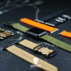 Apple Watch Nylon Zulu Strap in Orange with Silver Buckle (38 & 40mm) - Nomad Watch Works Malaysia