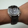 Performax N1 Hybrid Strap in Black with White Stitching (20mm) - Nomad Watch Works Malaysia