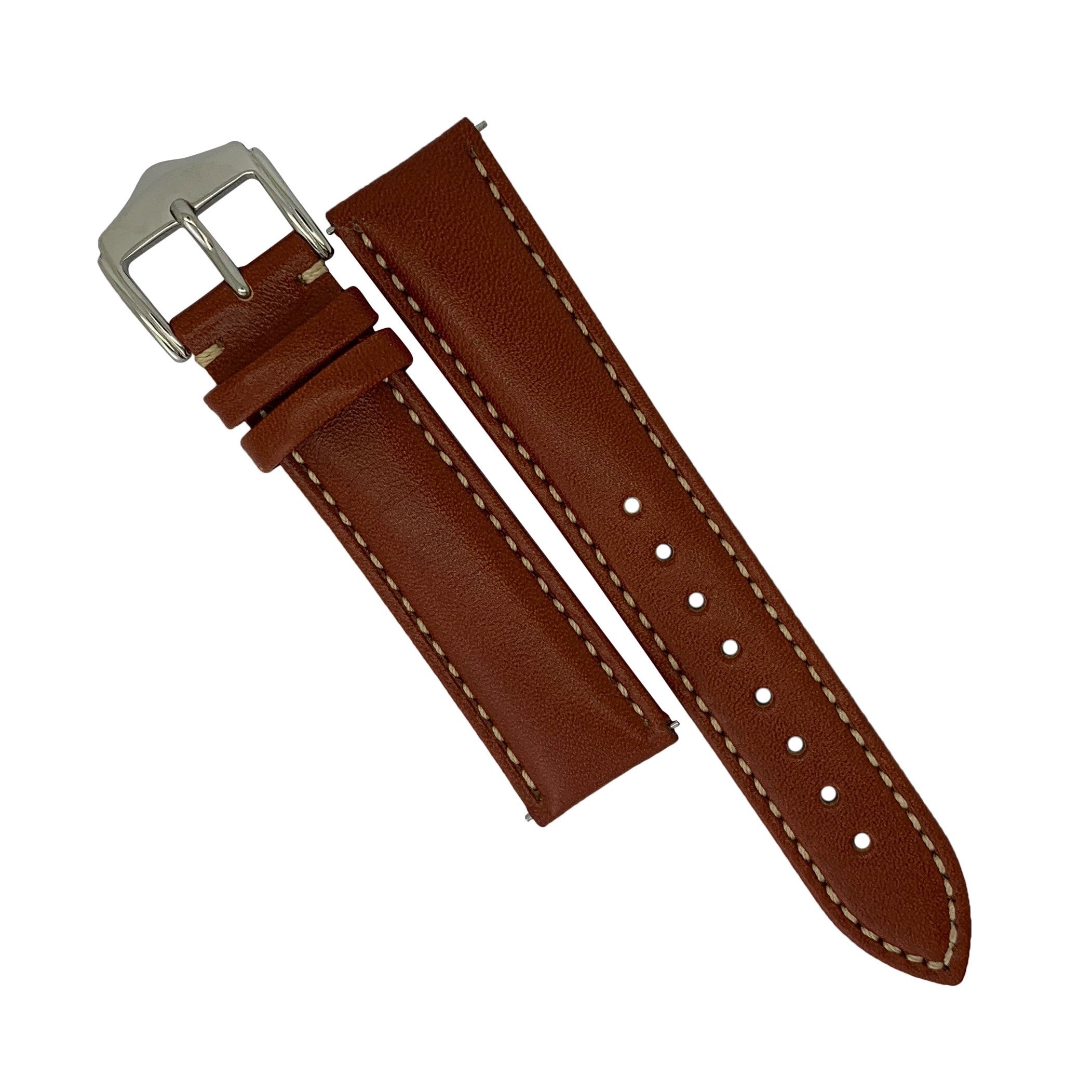 Quick Release Classic Leather Strap in Tan Nomad Watch Works MY