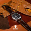 Premium Pilot Oil Waxed Leather Watch Strap in Brown (20mm) - Nomad Watch Works Malaysia