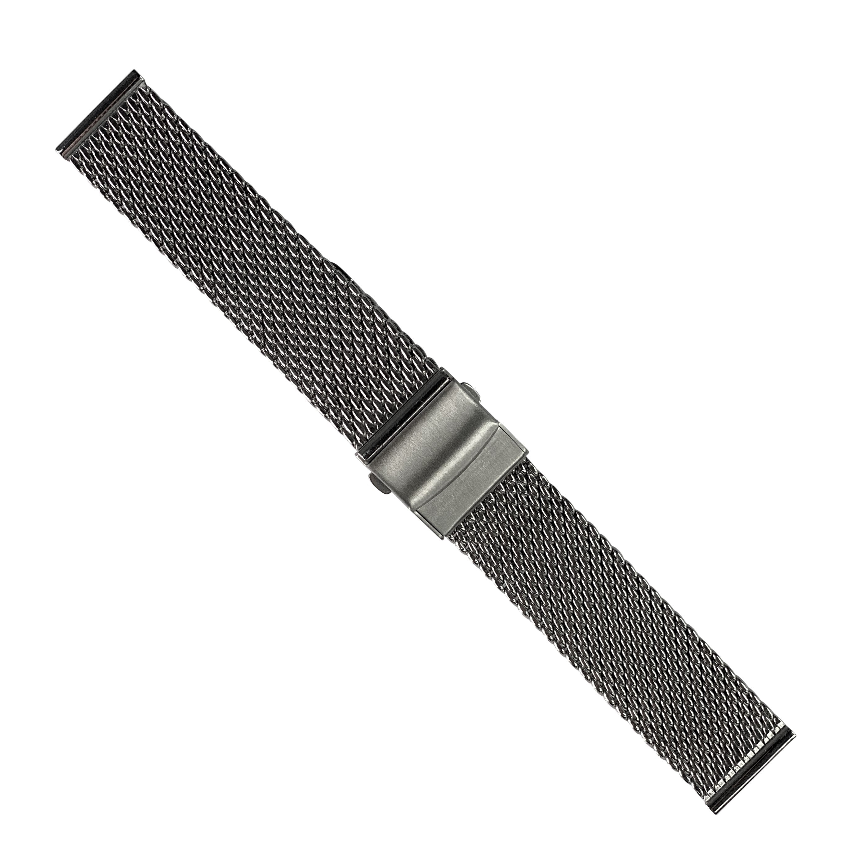 Premium Milanese Mesh Watch Strap in Silver Nomad Watch Works MY