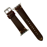 Apple Watch Premium Vintage Oil Waxed Leather Strap in Tan (38 & 40mm) - Nomad Watch Works Malaysia