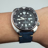 Premium Vintage Suede Leather Watch Strap in Navy (18mm) - Nomad Watch Works MY