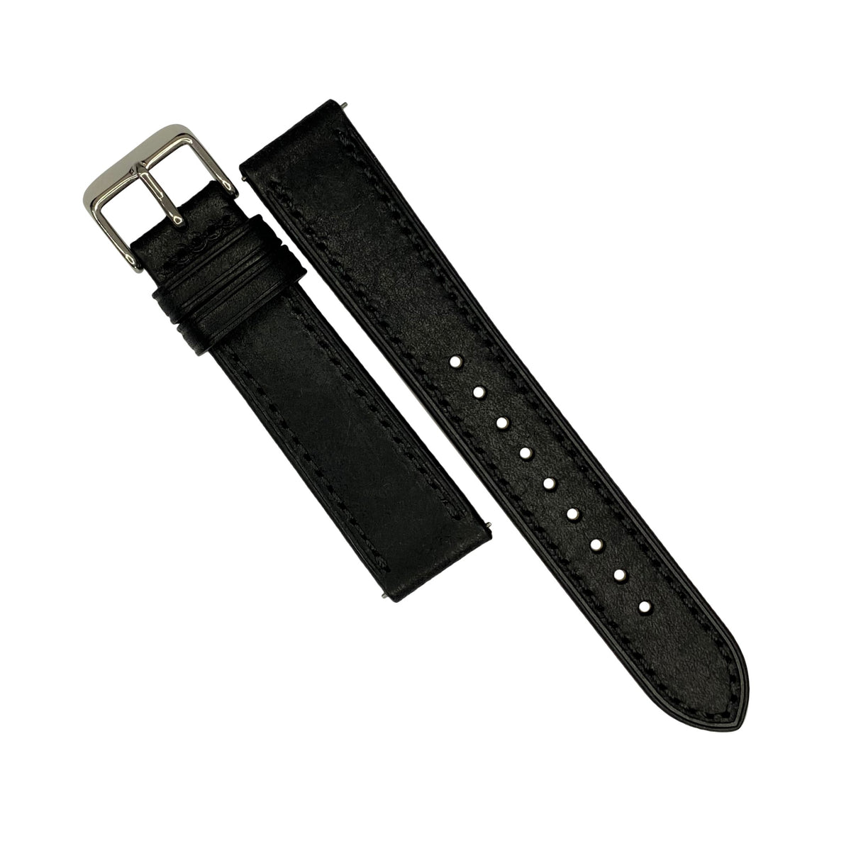 Emery Signature Pueblo Leather Strap in Black (18mm) - Nomad Watch Works Malaysia