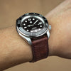 Emery Signature Pueblo Leather Strap in Bordeaux (20mm) - Nomad Watch Works Malaysia