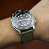 Emery Signature Pueblo Leather Strap in Olive (18mm) - Nomad Watch Works Malaysia