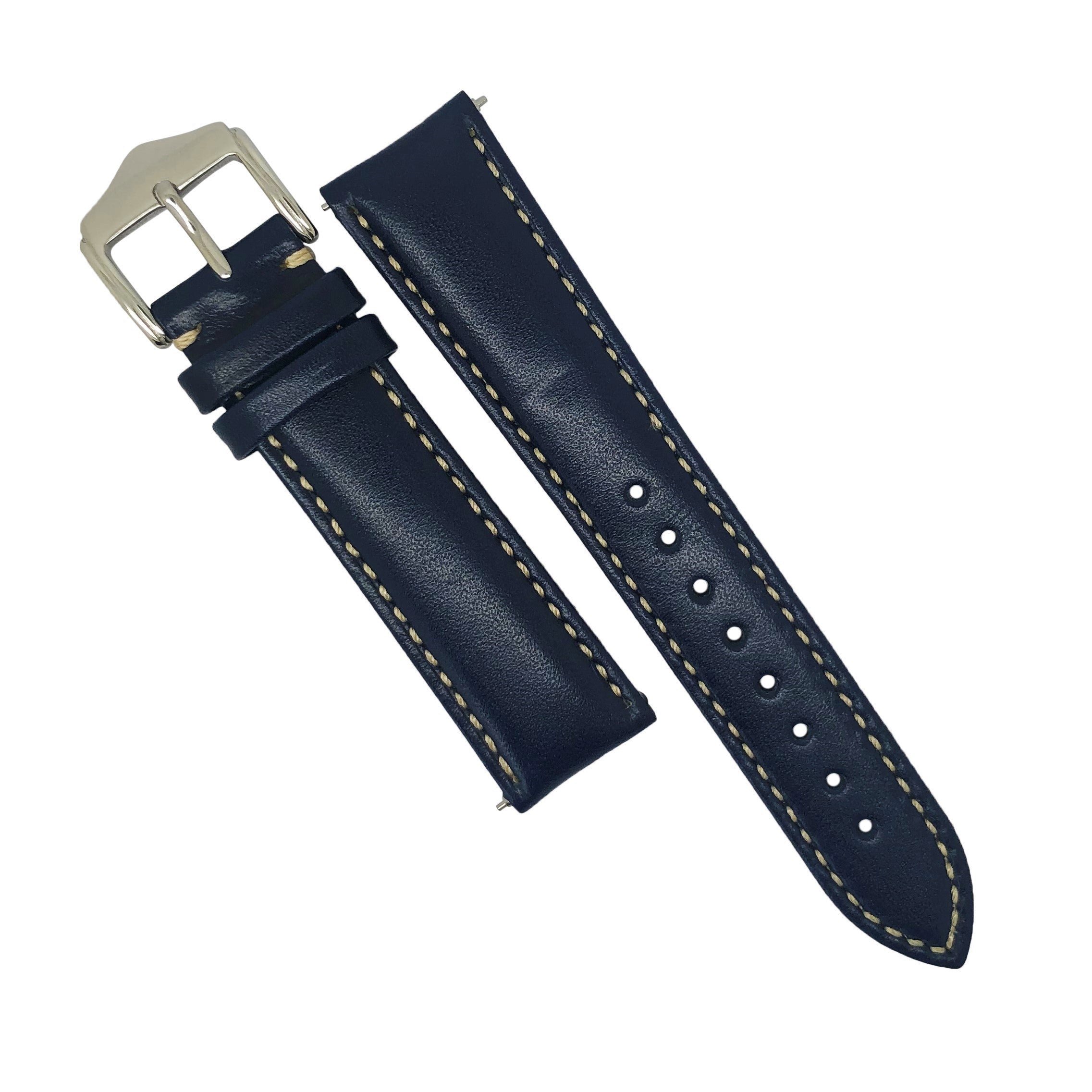 Navy outlet leather strap
