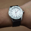 Quick Release Canvas Watch Strap in Black with Brushed Silver Buckle (20mm) - Nomad Watch Works Malaysia