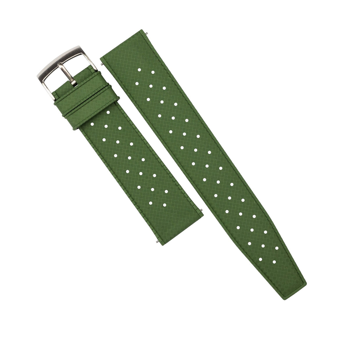 Tropic FKM Rubber Strap in Green (20mm) - Nomad Watch Works Malaysia