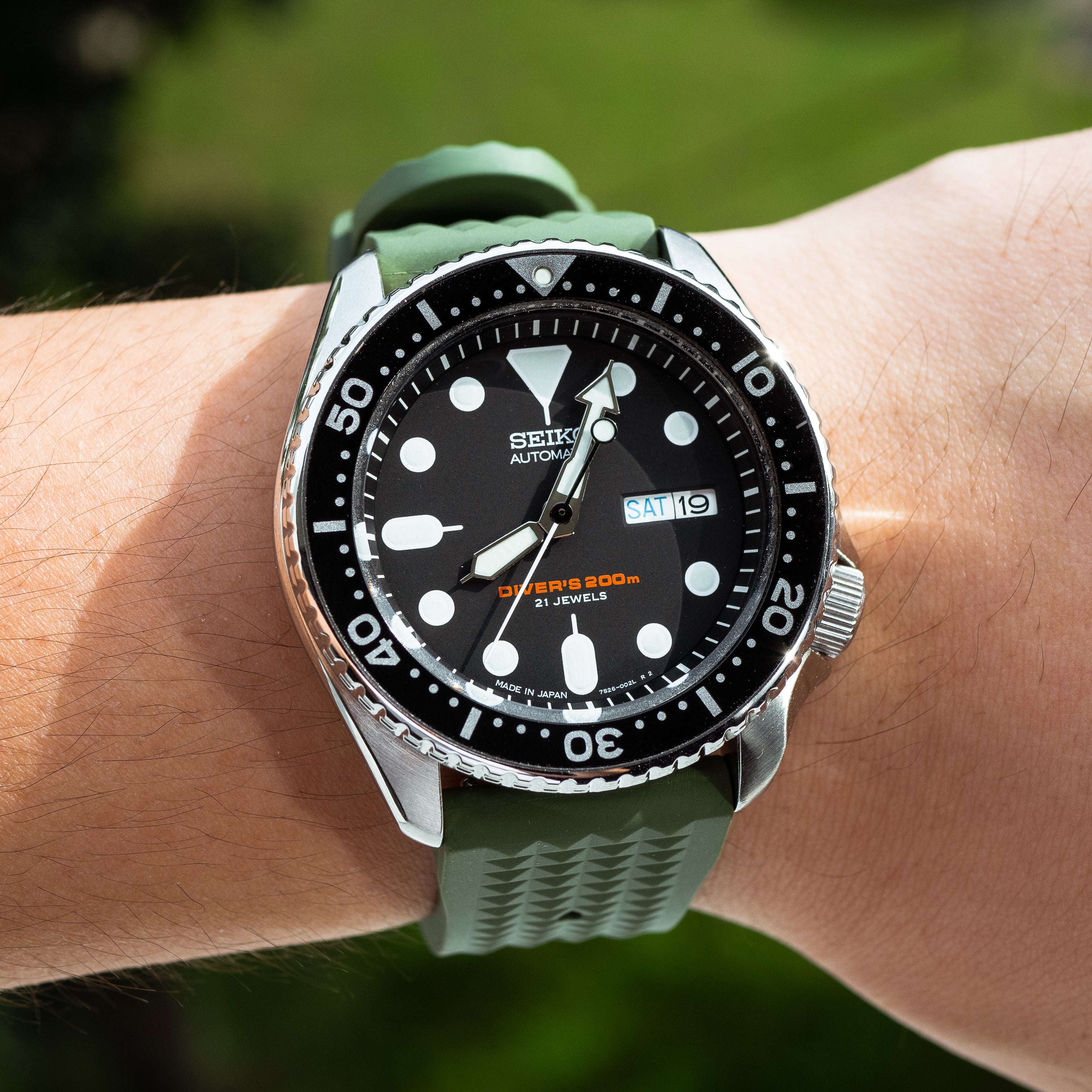 Seiko skx waffle discount strap