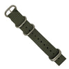 Heavy Duty Zulu Strap in Grey with Silver Buckle (20mm) - Nomad Watch Works Malaysia