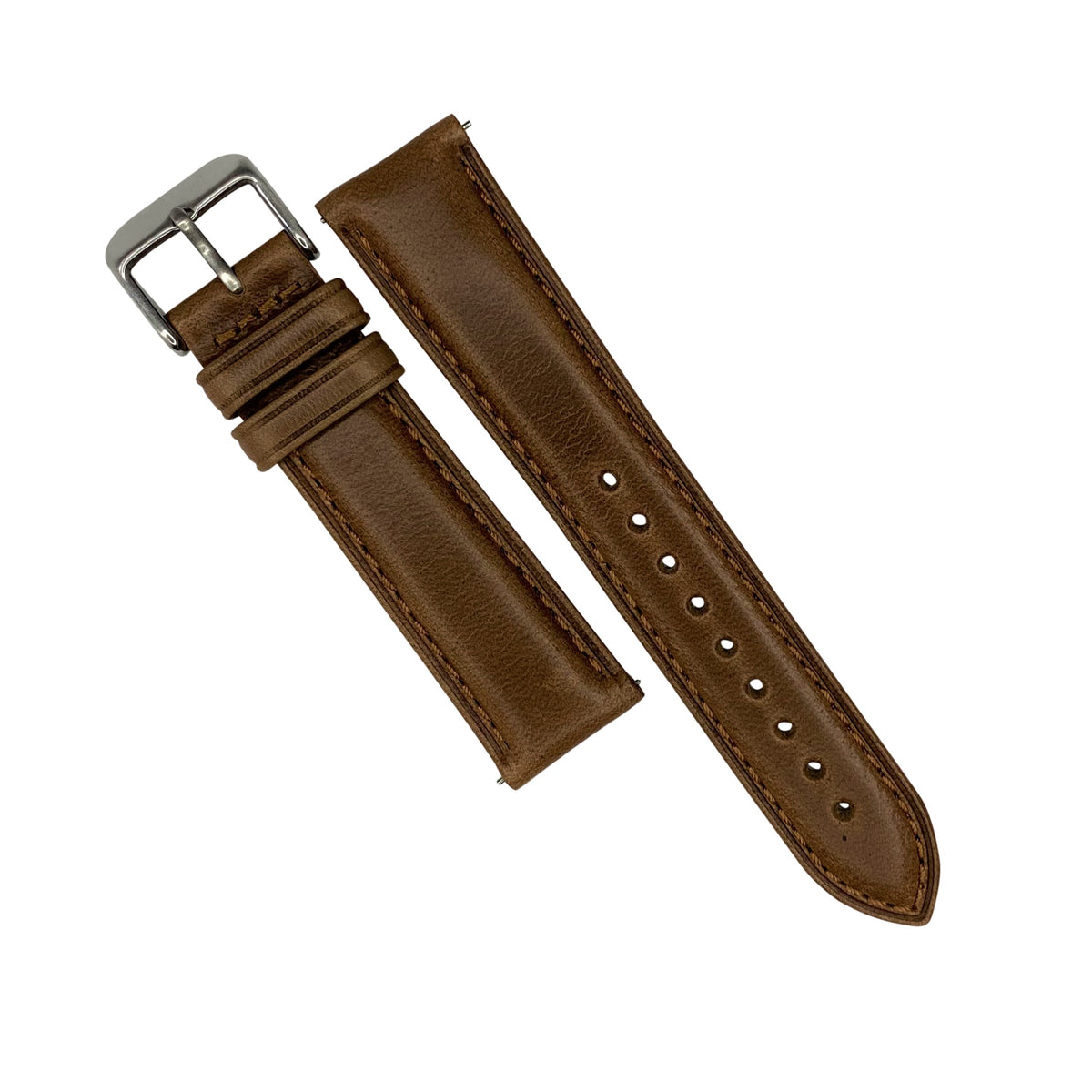 N2W Classic Horween Leather Strap in Chromexcel® Tan (18mm) - Nomad Watch Works Malaysia