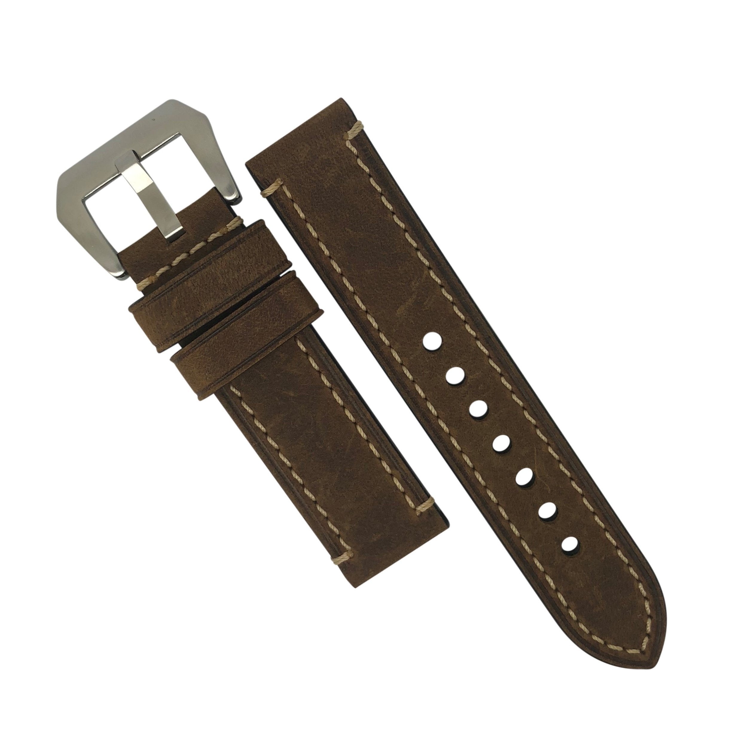 26mm vintage leather watch strap top