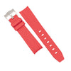 Curved End Rubber Strap for Omega x Swatch Moonswatch in Red (20mm) - Nomad Watch Works MY