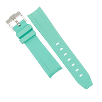 Curved End Rubber Strap for Omega x Swatch Moonswatch in Tiffany (20mm) - Nomad Watch Works MY