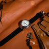 Premium Rally Suede Leather Watch Strap in Black (20mm) - Nomad Watch Works Malaysia