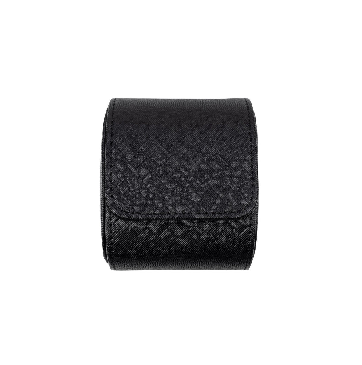 Saffiano Leather Watch Case in Black (1 Slot) - Nomad Watch Works MY