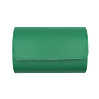 Saffiano Leather Watch Case in Green (2 Slots) - Nomad Watch Works MY