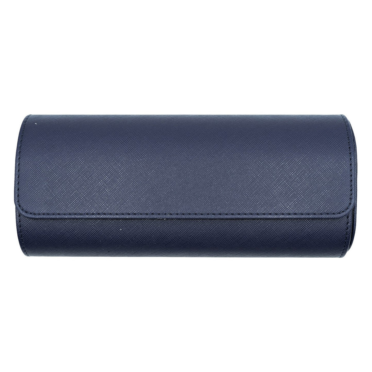 Saffiano Leather Watch Case in Navy (3 Slots) - Nomad Watch Works MY
