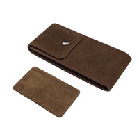 Travel Watch Pouch in Suede Brown - Nomad Watch Works MY