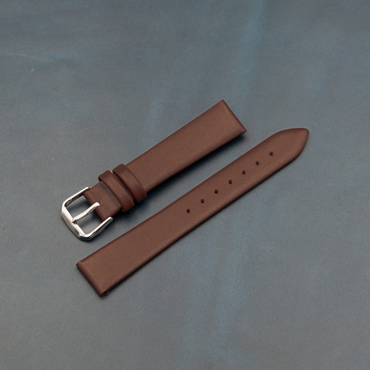 Unstitched Smooth Leather Watch Strap in Tan (12mm) - Nomad Watch Works MY