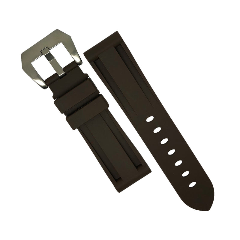 V3 Silicone Strap in Brown (22mm) - Nomad Watch Works Malaysia