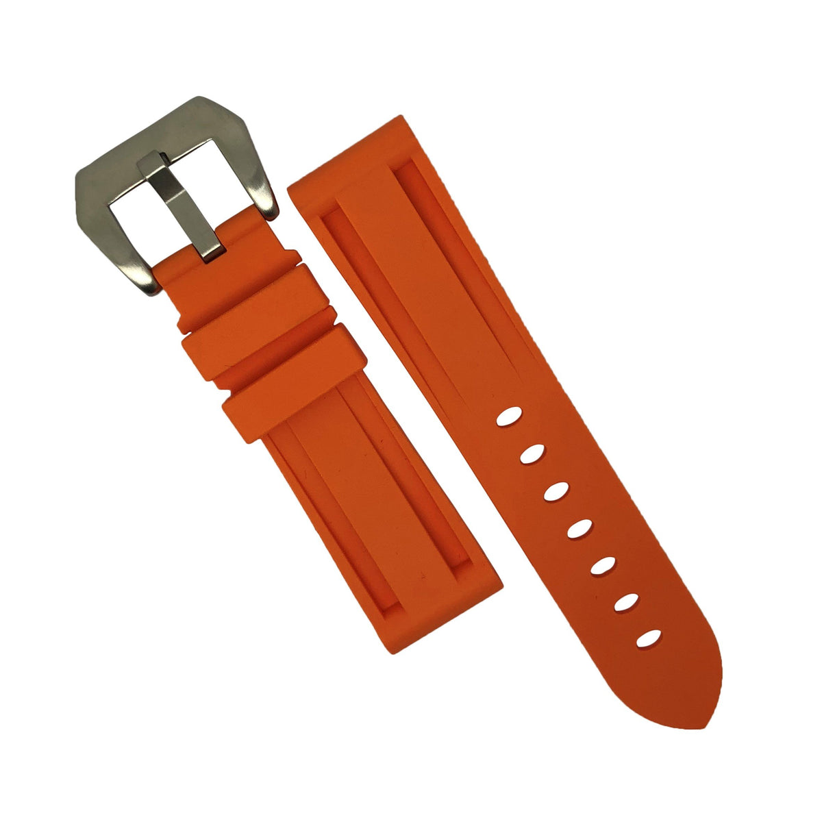 V3 Silicone Strap in Orange (22mm) - Nomad Watch Works Malaysia